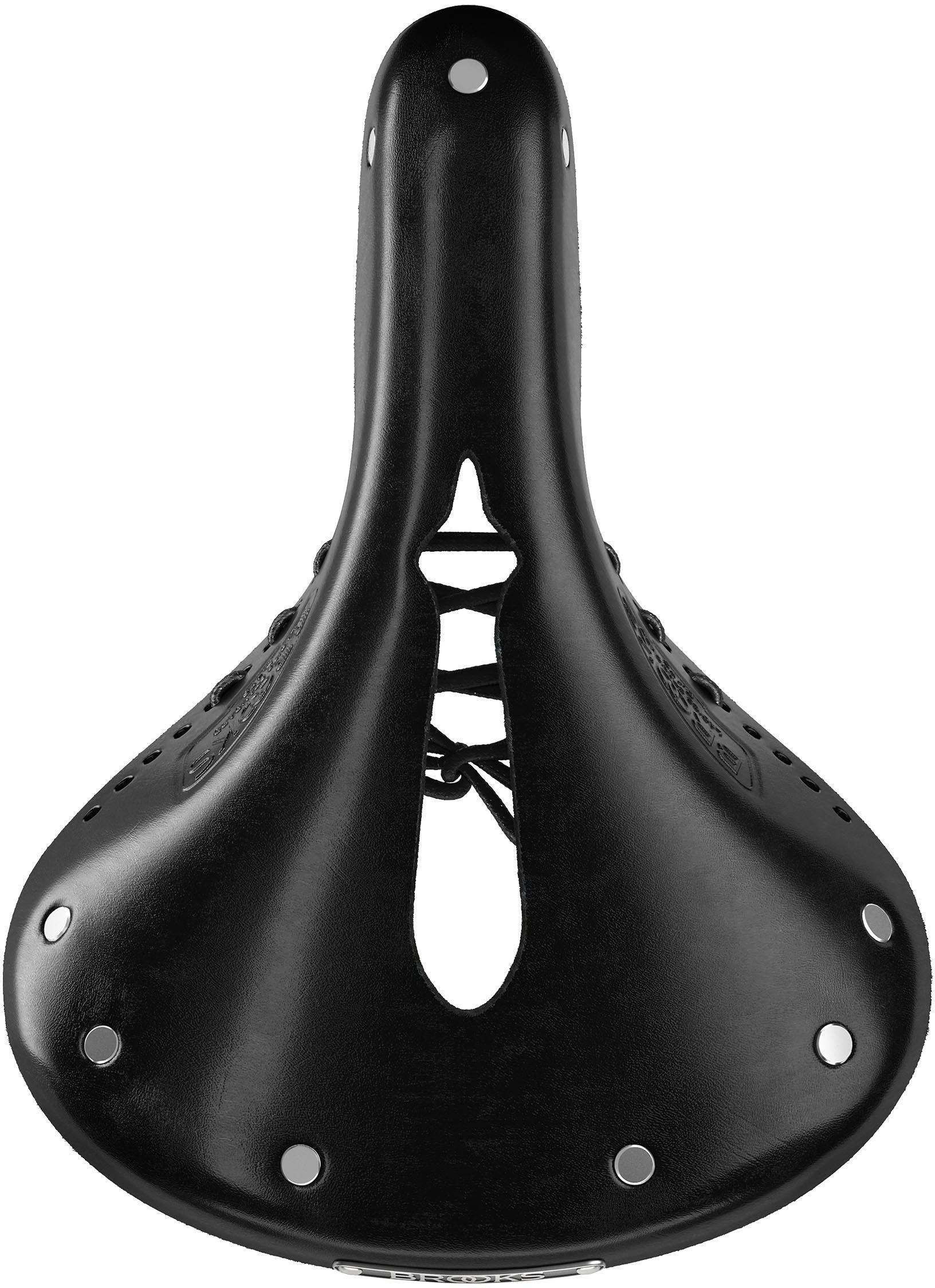 Halfords Brooks B17 Carved Short Saddle, Black | Extra 8% off for BC Members