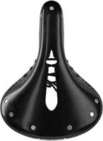 Halfords Brooks B17 Carved Short Saddle, Black | Extra 8% off for BC Members