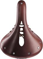 Halfords Brooks B17 Carved Short Saddle, Brown | Extra 8% off for BC Members