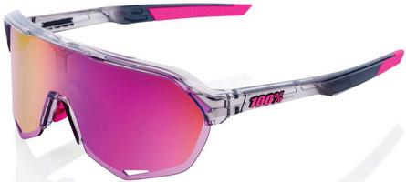 Halfords 100% S2 Sunglasses - Polishgrey, Purple Mirror Lens | Extra 8% off for BC Members
