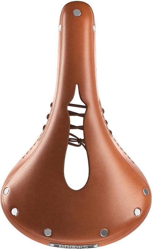 Halfords Brooks B17 Carved Saddle, Honey | Extra 8% off for BC Members