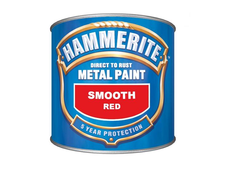 Hammerite Direct to Rust Metal Paint Smooth Red 250ml