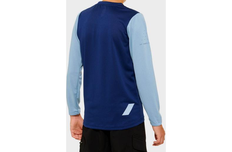 100% RIDECAMP Youth Long Sleeve Jersey Navy/Slate - XL 100% RIDECAMP Youth Long Sleeve Jersey Navy/Slate - XL