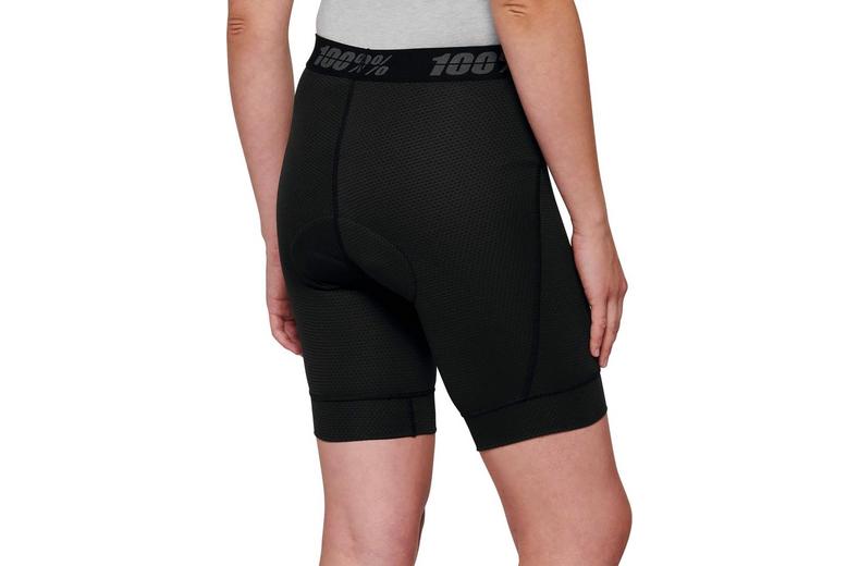 100% RIDECAMP Womens Shorts w/ Liner Black - L 100% RIDECAMP Womens Shorts w/ Liner Black - L