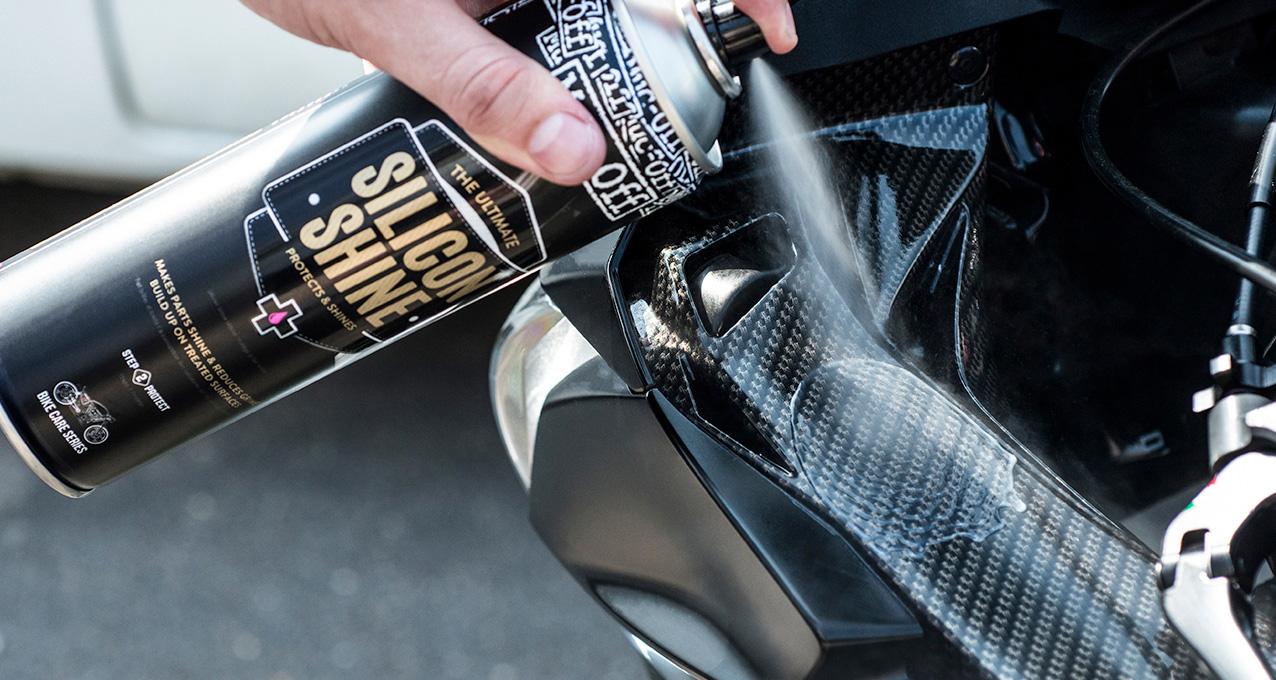 Muc Off Motorcycle Silicone Spray Muc-Off Silicon Shine Halfords UK