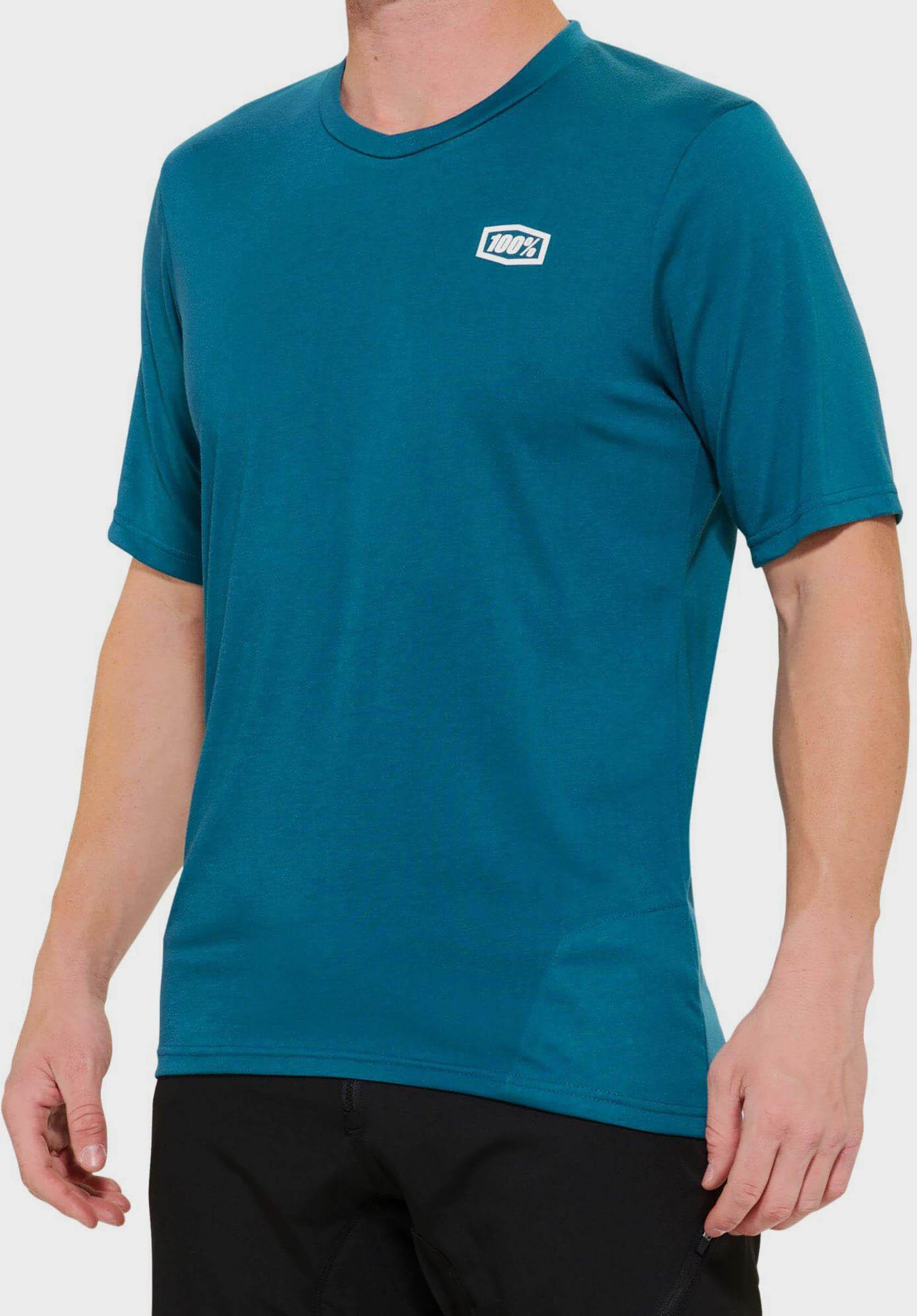 100% AIRMATIC Short Sleeve Jersey Charcoal/Racer Red - S