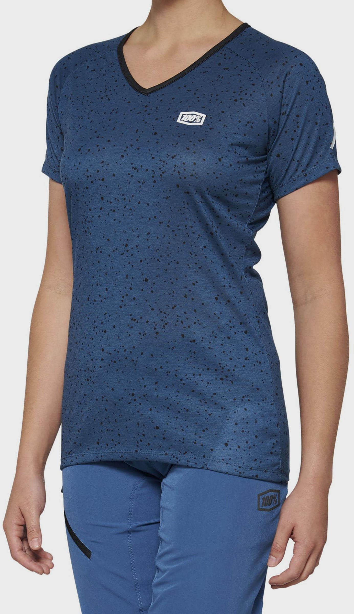 100% AIRMATIC Womens Short Sleeve Jersey Black - L