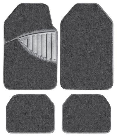Michelin Premium 4 Piece Carpet Car Mat Set Black Michelin Premium 4 Piece Carpet Car Mat Set Black
