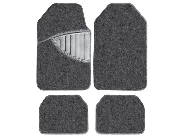 Michelin Premium 4 Piece Carpet Car Mat Set Black