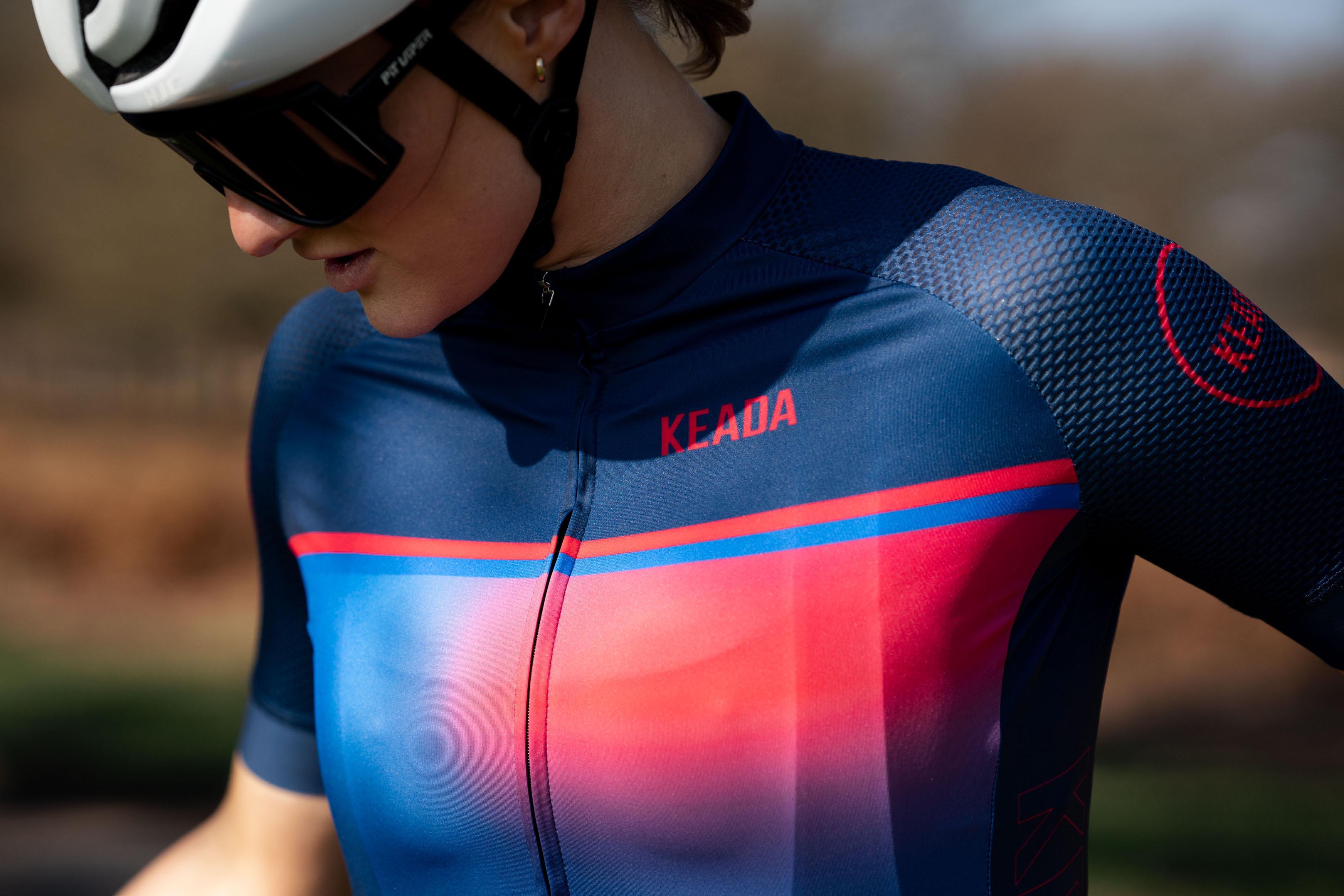 Keada Sports Women's Jekyll Two Short Sleeve Cycling Jersey - XL