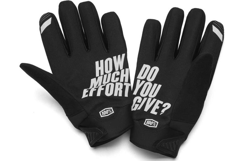 100% BRISKER Gloves Black - L 100% BRISKER Gloves Black - L
