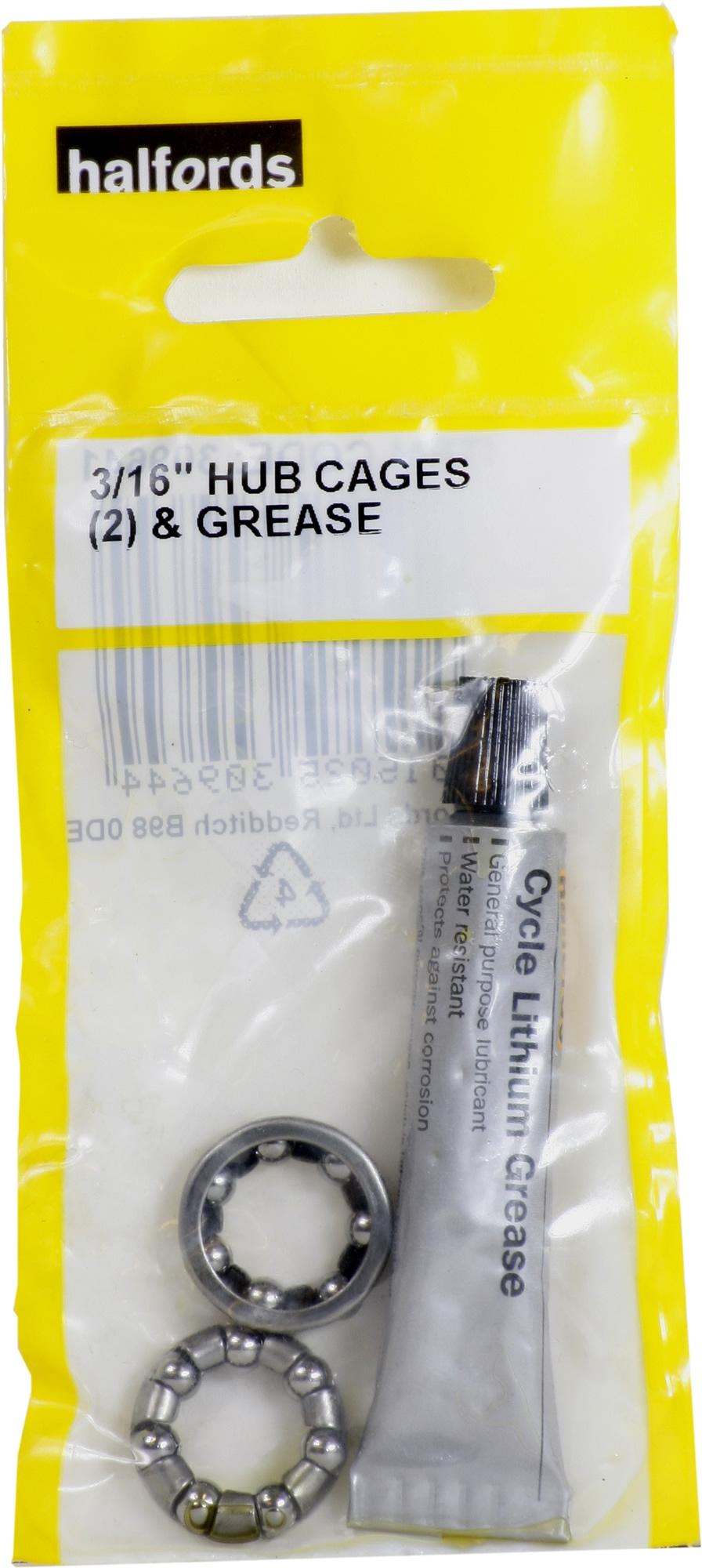 Halfords 3/16 Inch Hub Cages And Grease