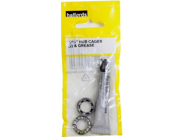 Halfords 3/16" Hub Cages and Grease