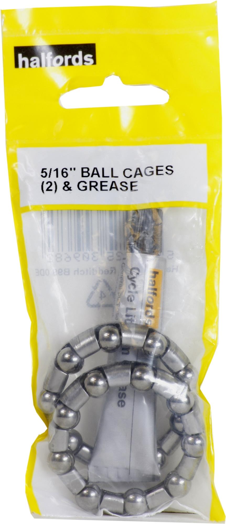 Halfords 5/16Inch Bottom Bracket Cages And Grease