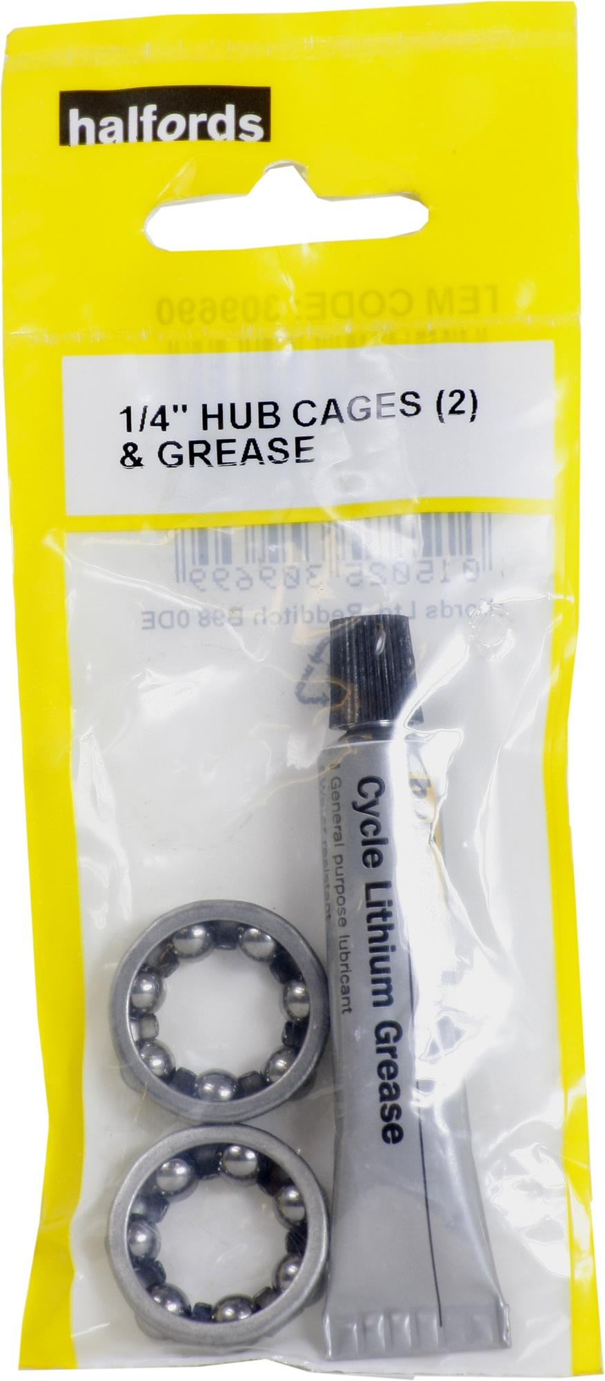 Halfords 1/4 Inch Hub Cages And Grease
