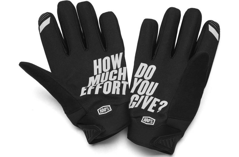 100% BRISKER Gloves Black - L 100% BRISKER Gloves Black - L