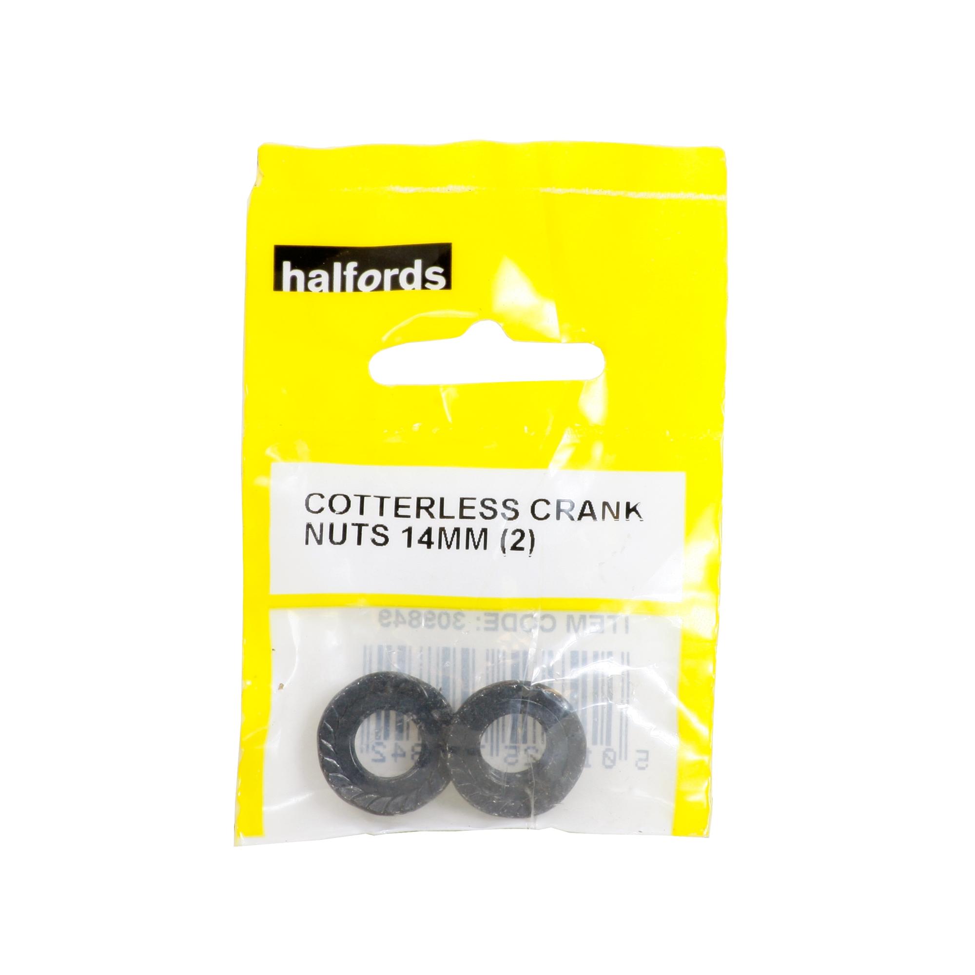 Halfords Counterless Crank Nuts 14Mm