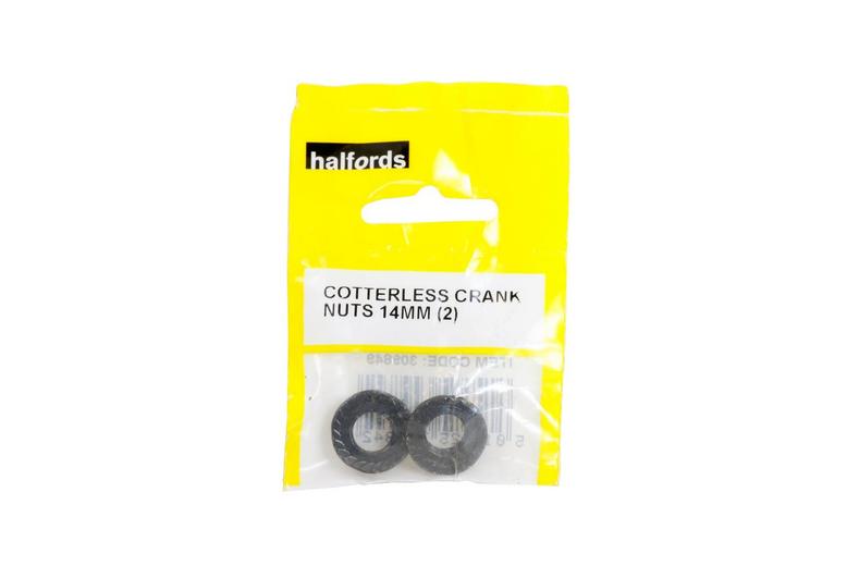 Halfords Counterless Crank Nuts 14mm Halfords Counterless Crank Nuts 14mm