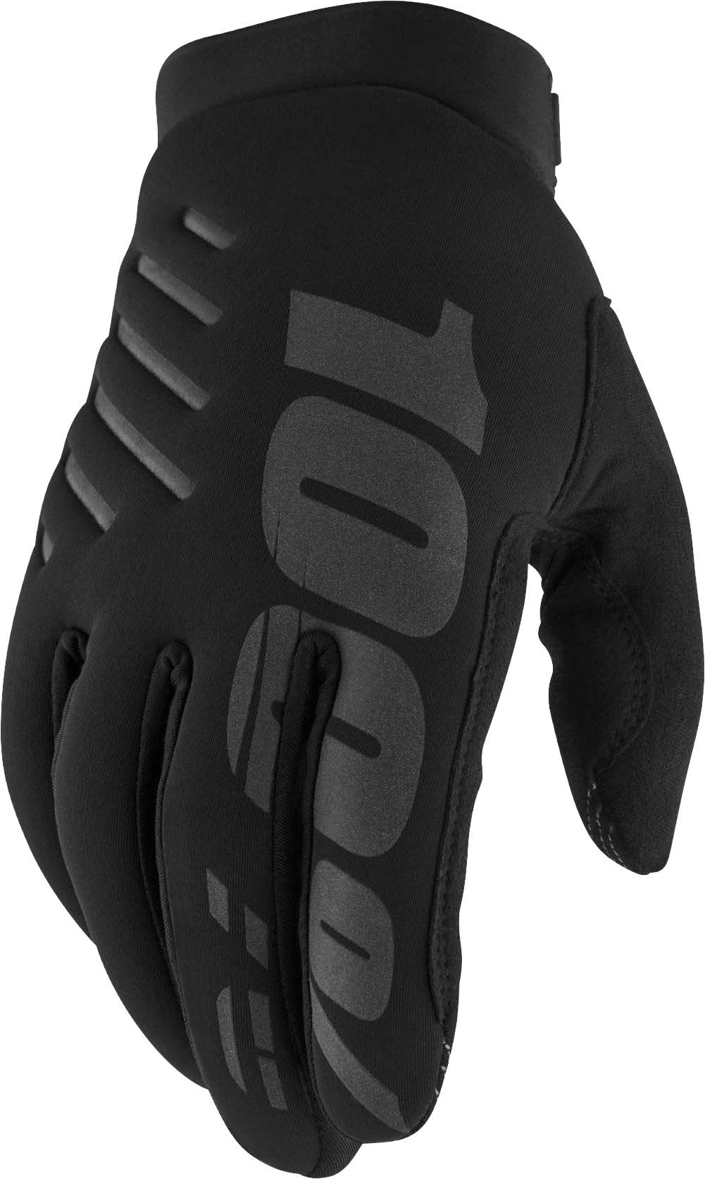 100% BRISKER Gloves Black - L
