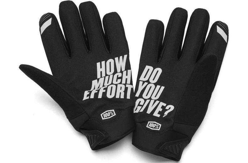 100% BRISKER Gloves Black - L 100% BRISKER Gloves Black - L