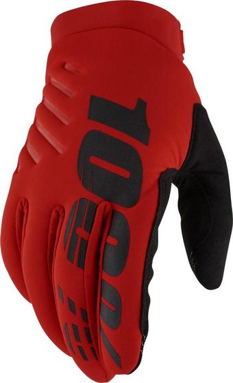 100% BRISKER Gloves Red - S