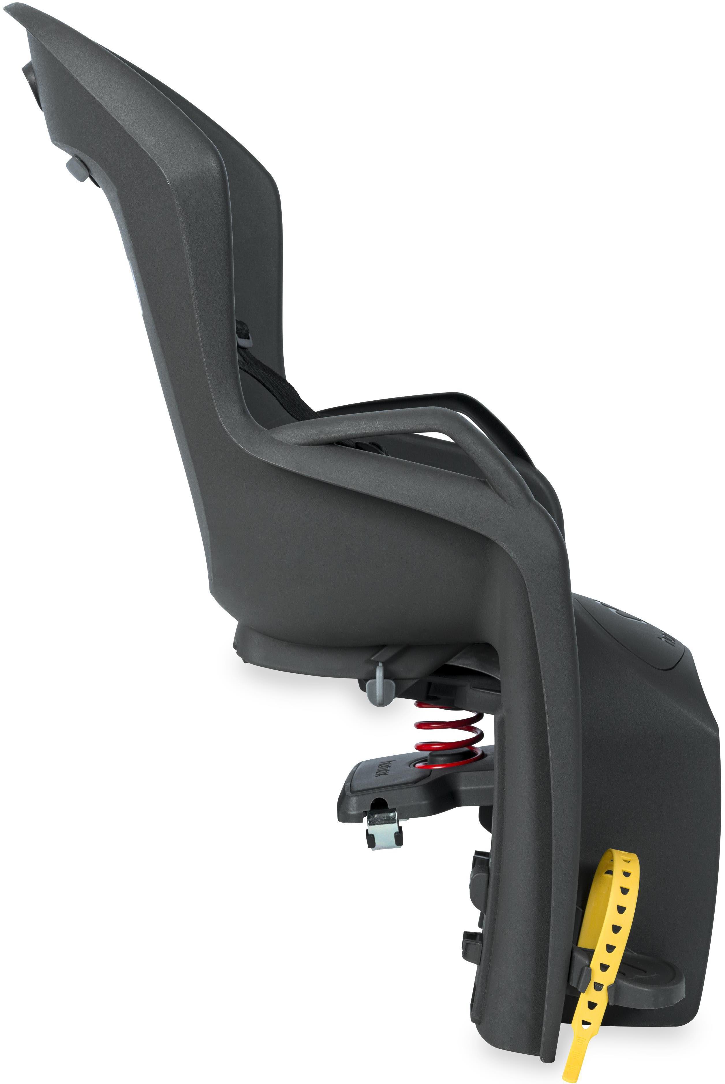 Hamax Amiga Pannier Rack Mounted Child Bike Seat, Dark Grey