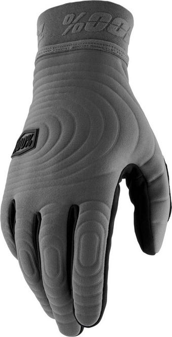 100% BRISKER XTREME Gloves Charcoal - M