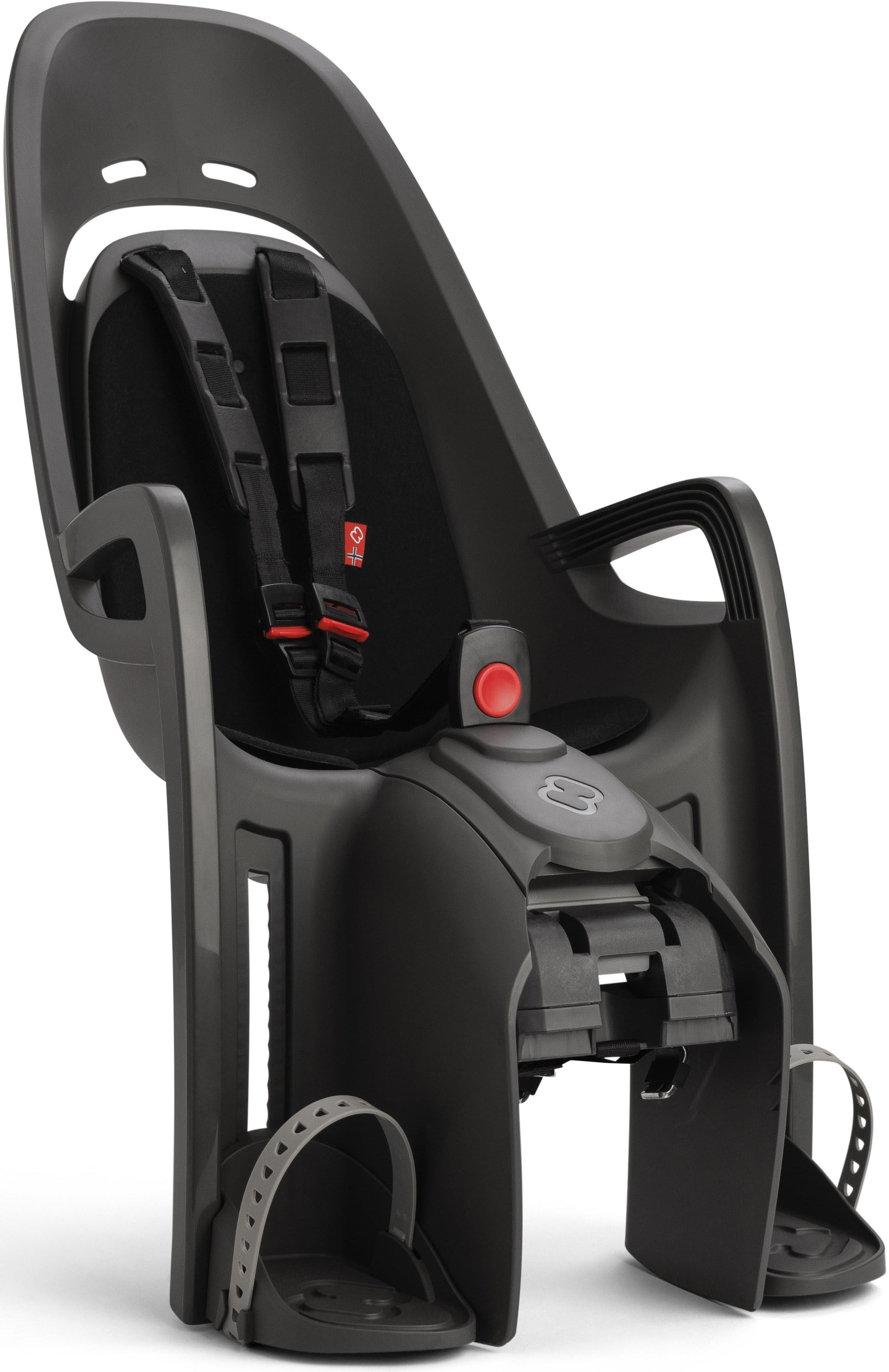 Hamax Zenith Child Bike Seat With Carrier Adapter, Grey/Black