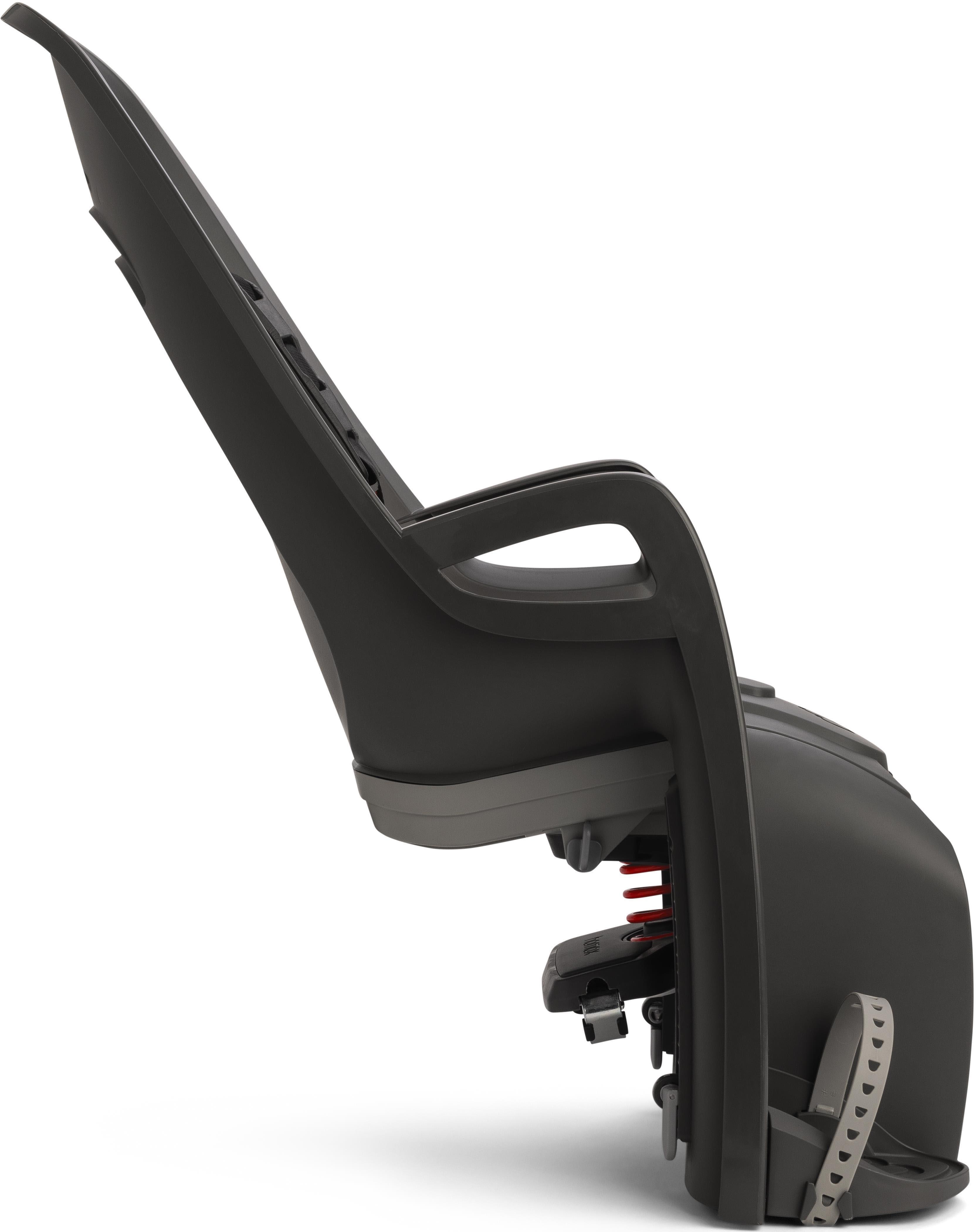 Hamax Zenith Child Bike Seat With Carrier Adapter, Grey/Black