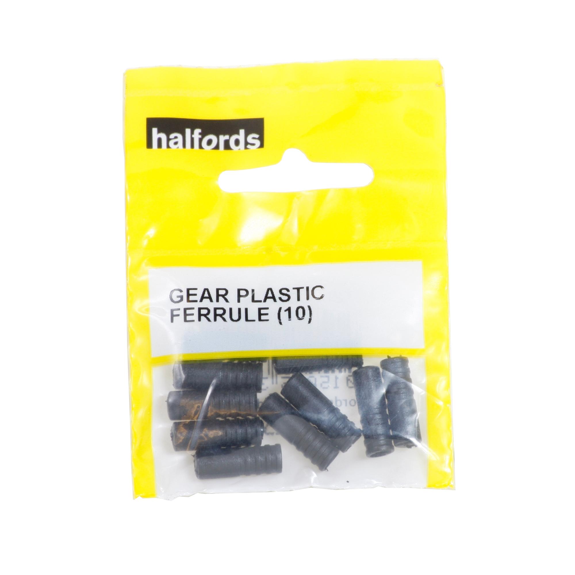 Halfords Gear Plastic Ferrules - x10 | Extra 8% off for BC Members
