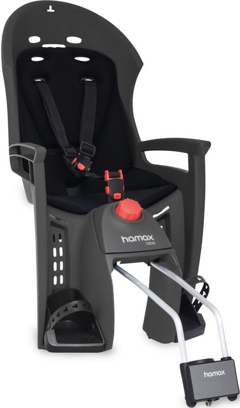 Halfords Hamax Siesta With Lockable Bracket, Black/Grey | Extra 8% off for BC Members