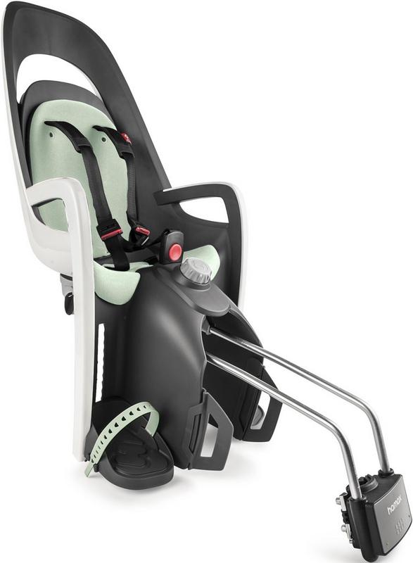 Halfords Hamax Caress Child Bike Seat, White/Mint | Extra 8% off for BC Members