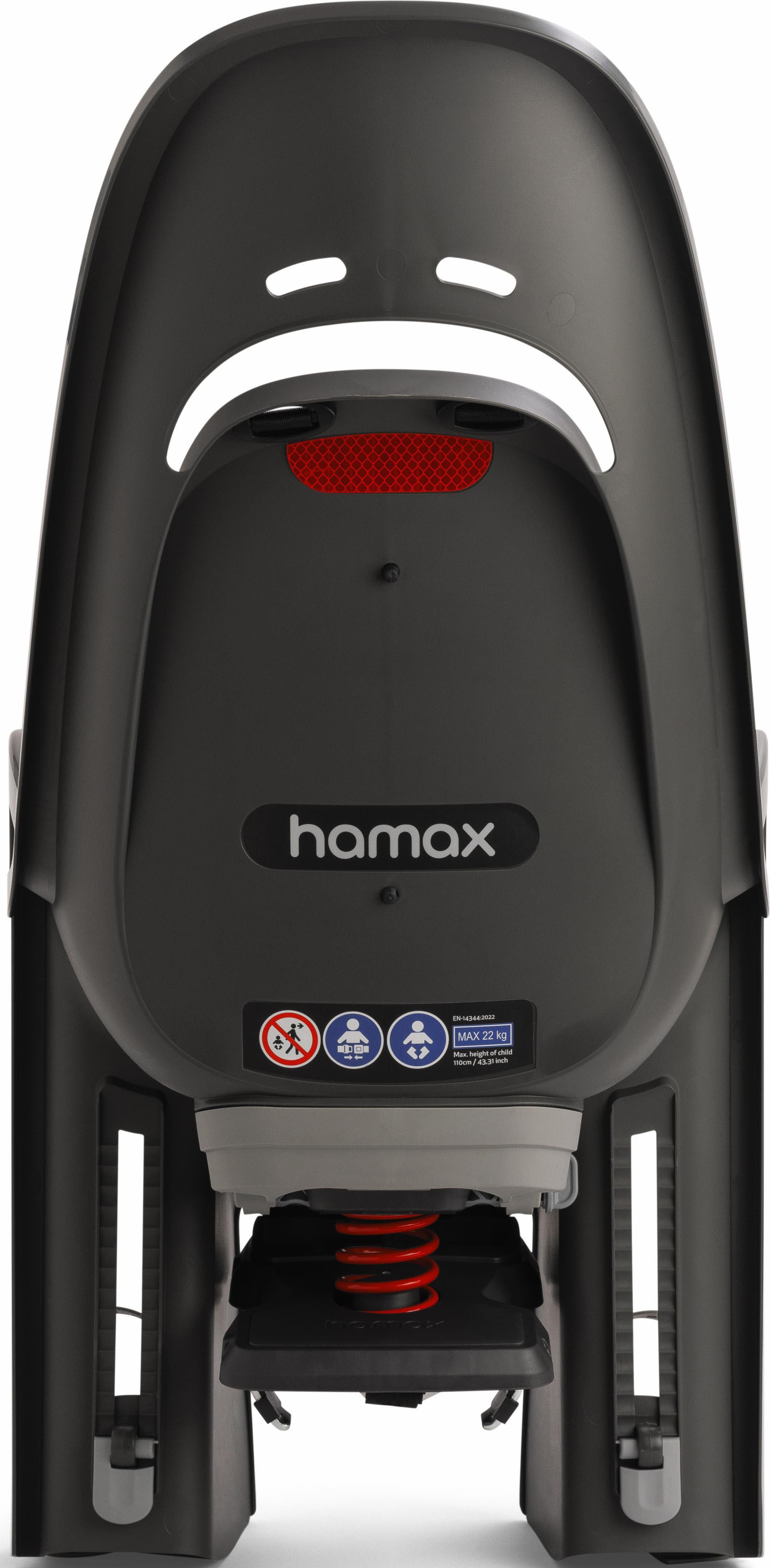 Hamax Caress Child Bike Seat Pannier Rack Version, White/Mint