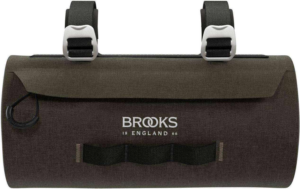 Halfords Brooks Scape Handlebar Pouch, Mud Green | Extra 8% off for BC Members