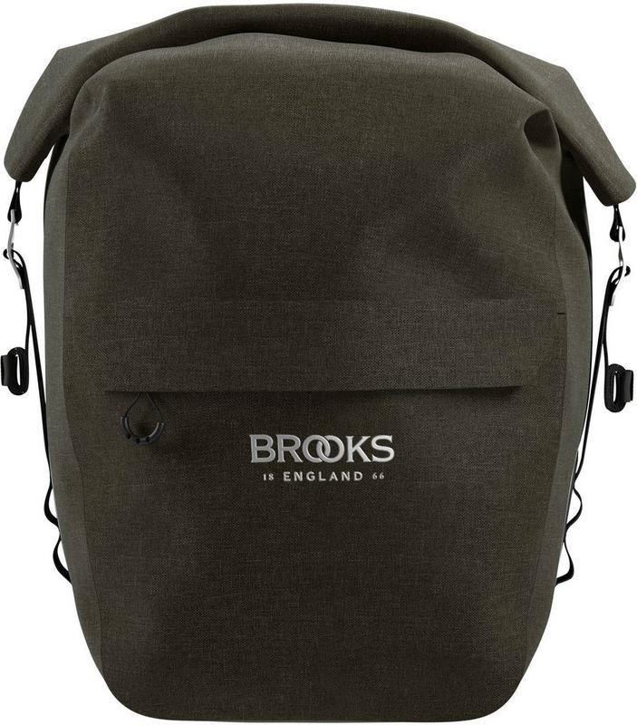 Halfords Brooks Scape Pannier Bag, Large, Mud Green | Extra 8% off for BC Members