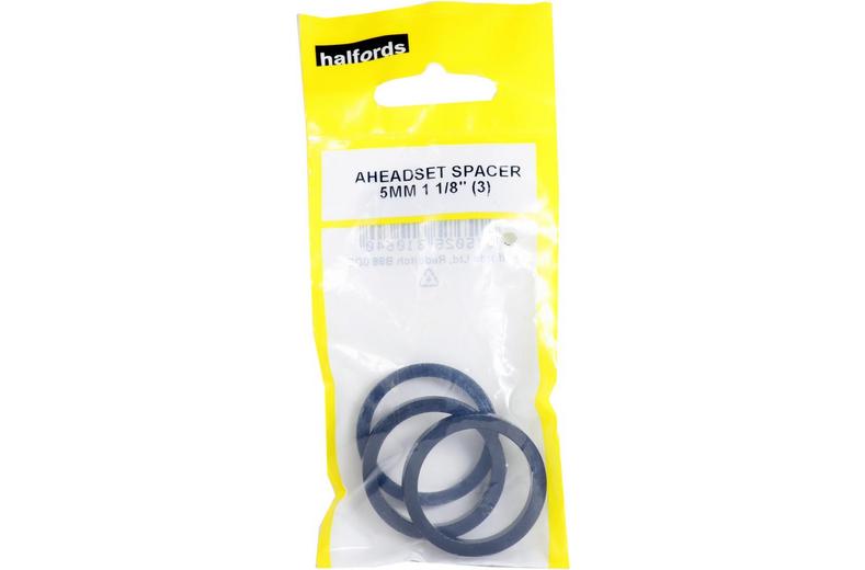 Halfords Aheadset Spacers x 3, 1 1/8" Halfords Aheadset Spacers x 3, 1 1/8"