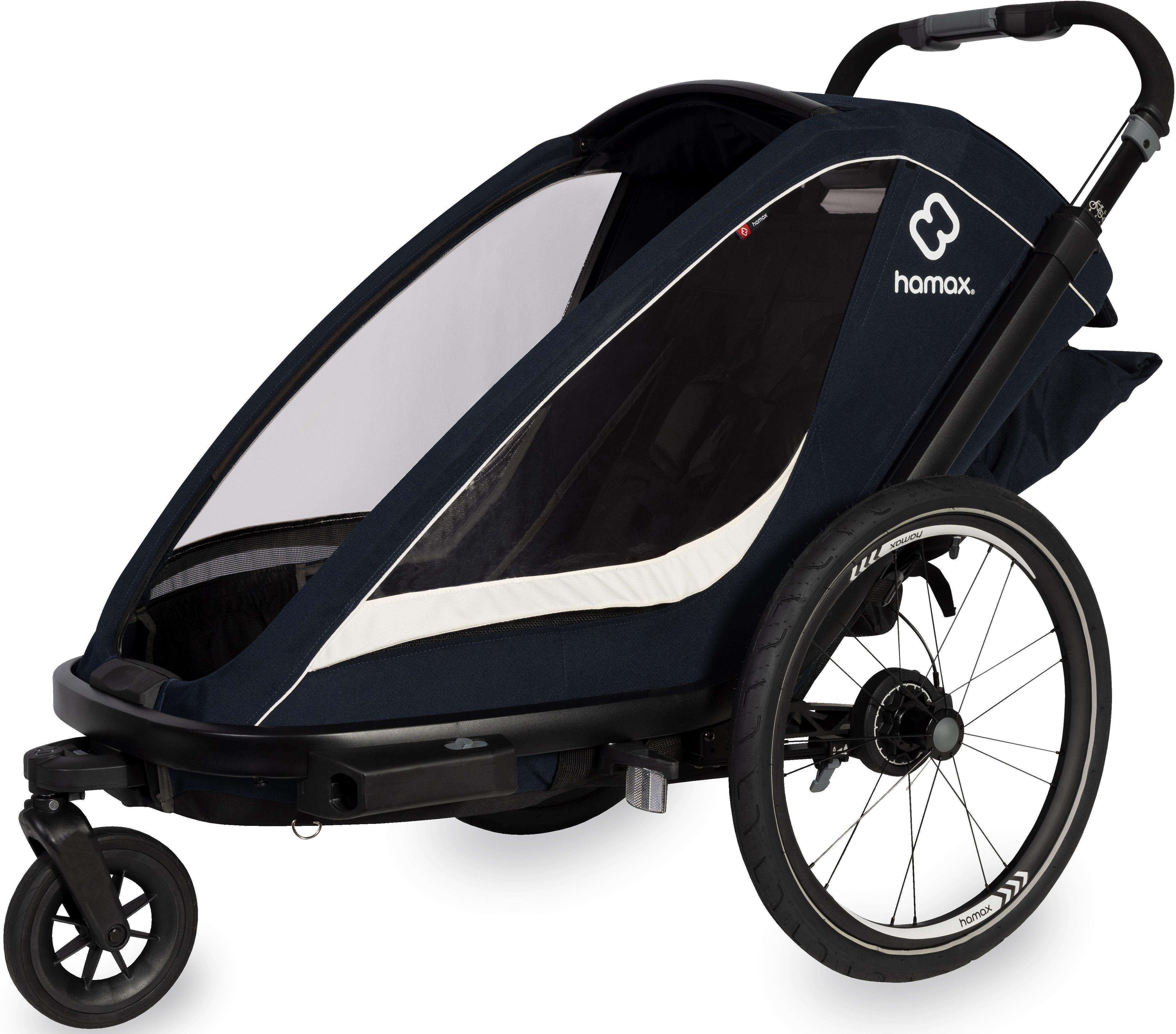 Hamax Breeze Child Bike Trailer, White/Green