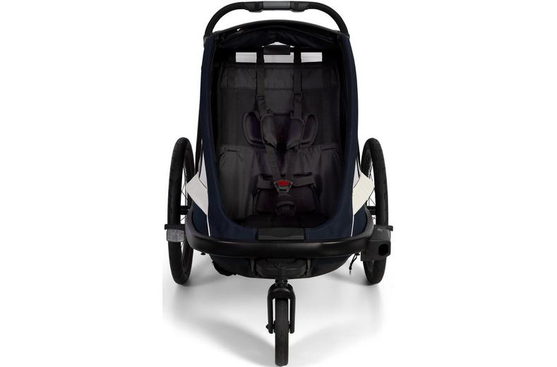 Hamax Breeze Child Bike Trailer, White/Green Hamax Breeze Child Bike Trailer, White/Green