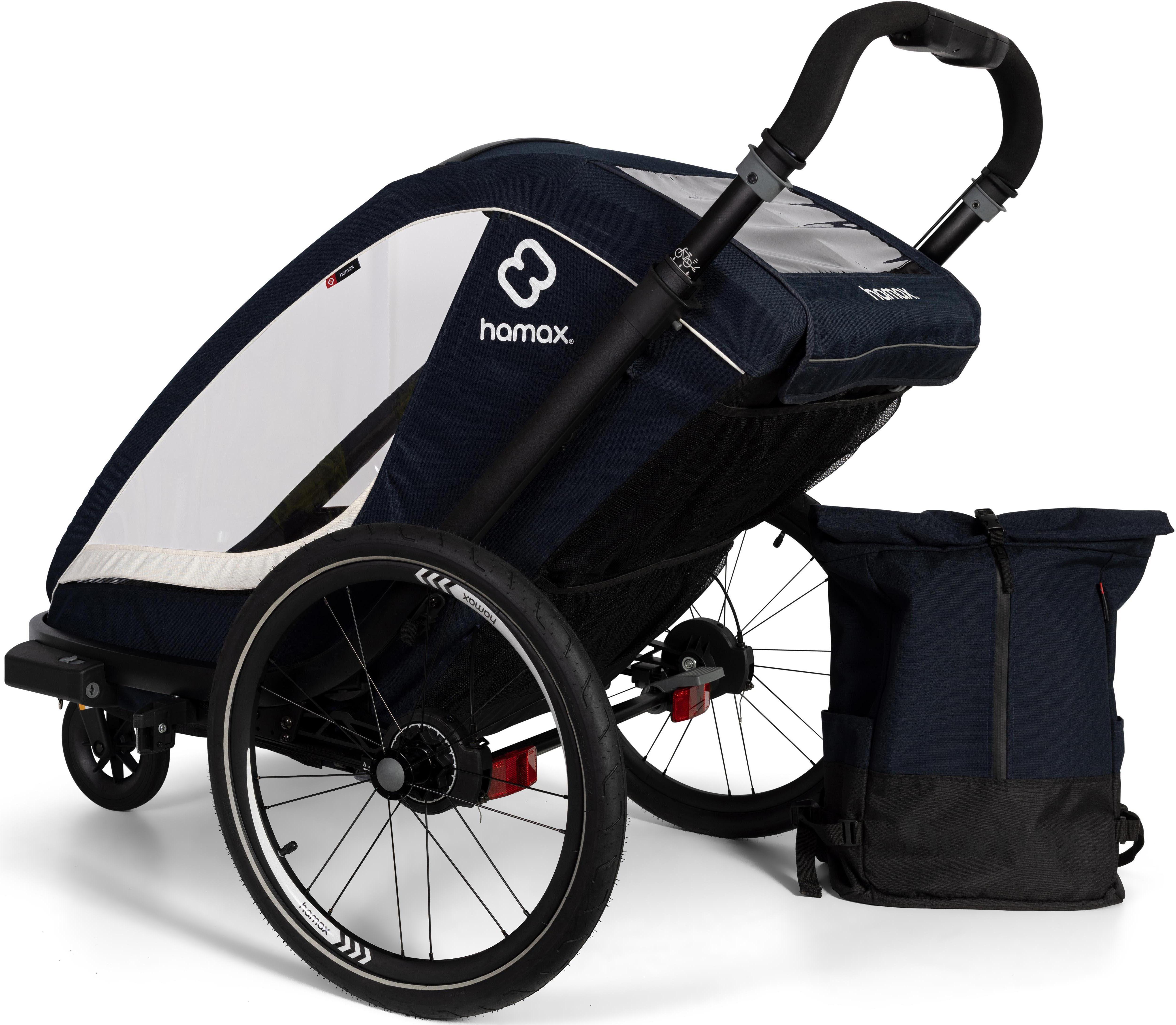 Hamax Breeze Child Bike Trailer, White/Green