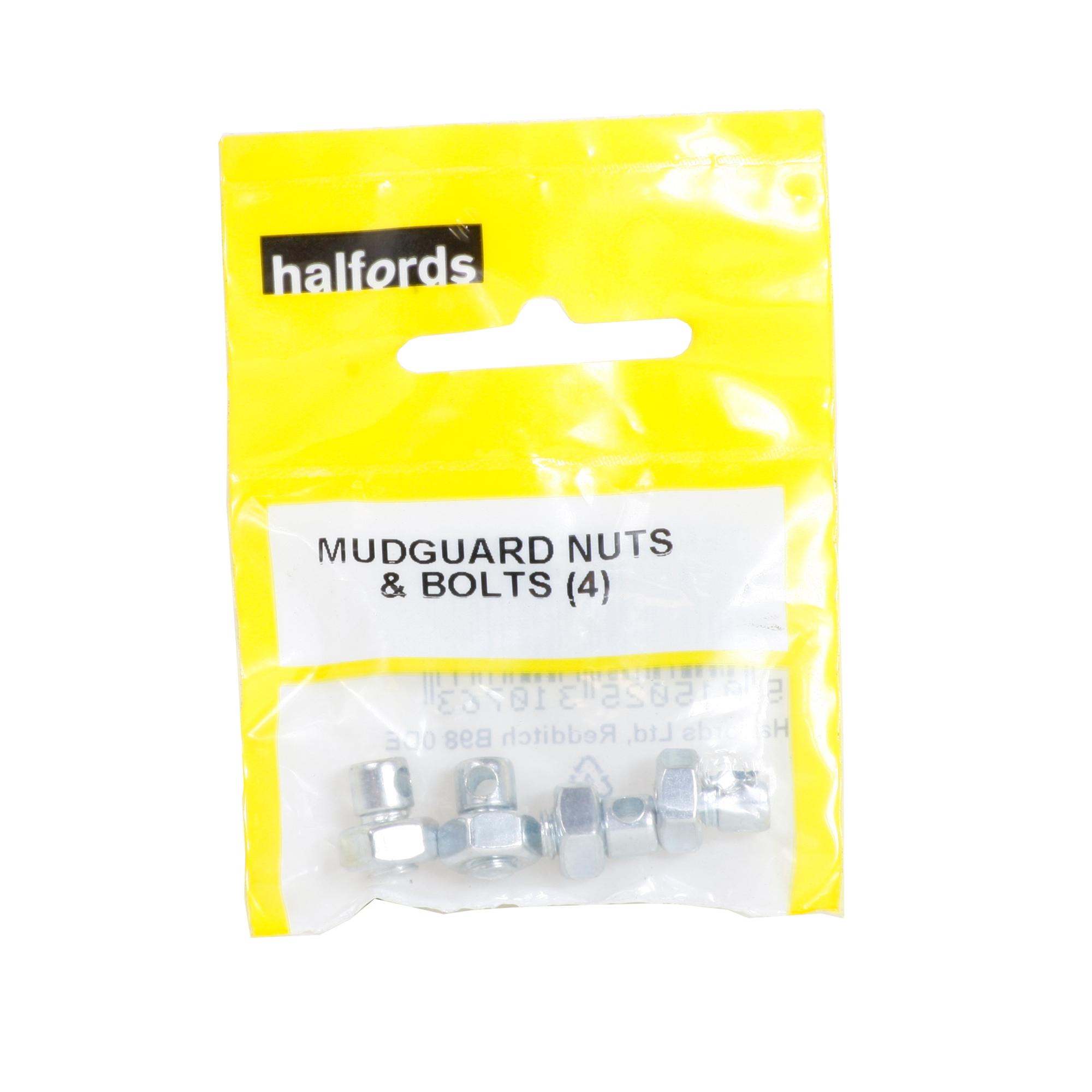 Halfords Bike Mudguard Nuts and Bolts x 4