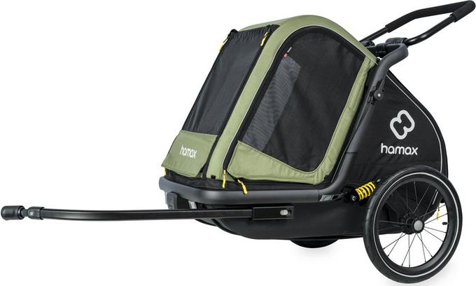 Hamax Pluto Dog Trailer Medium Green