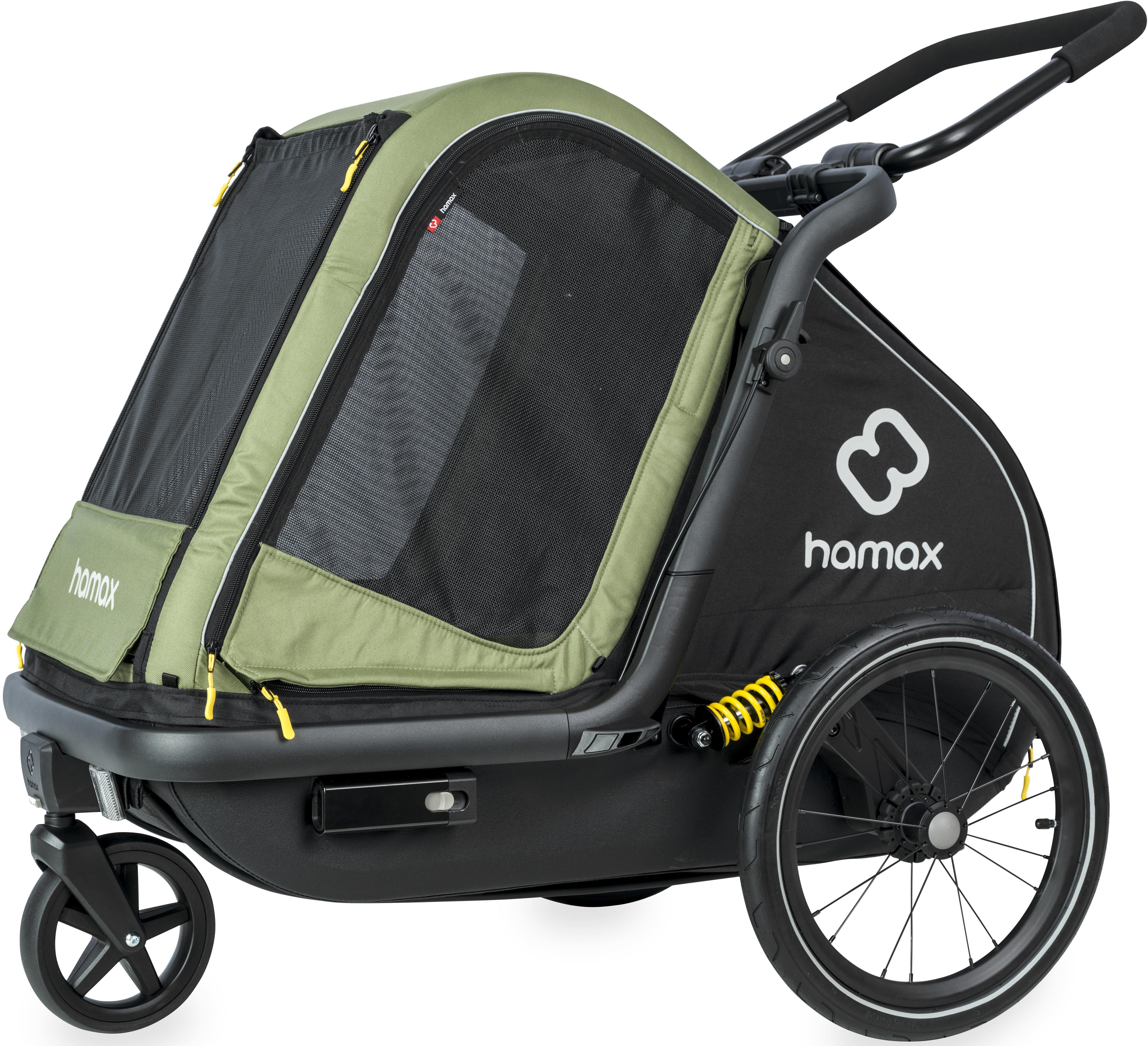Hamax Pluto Dog Trailer Medium, Green