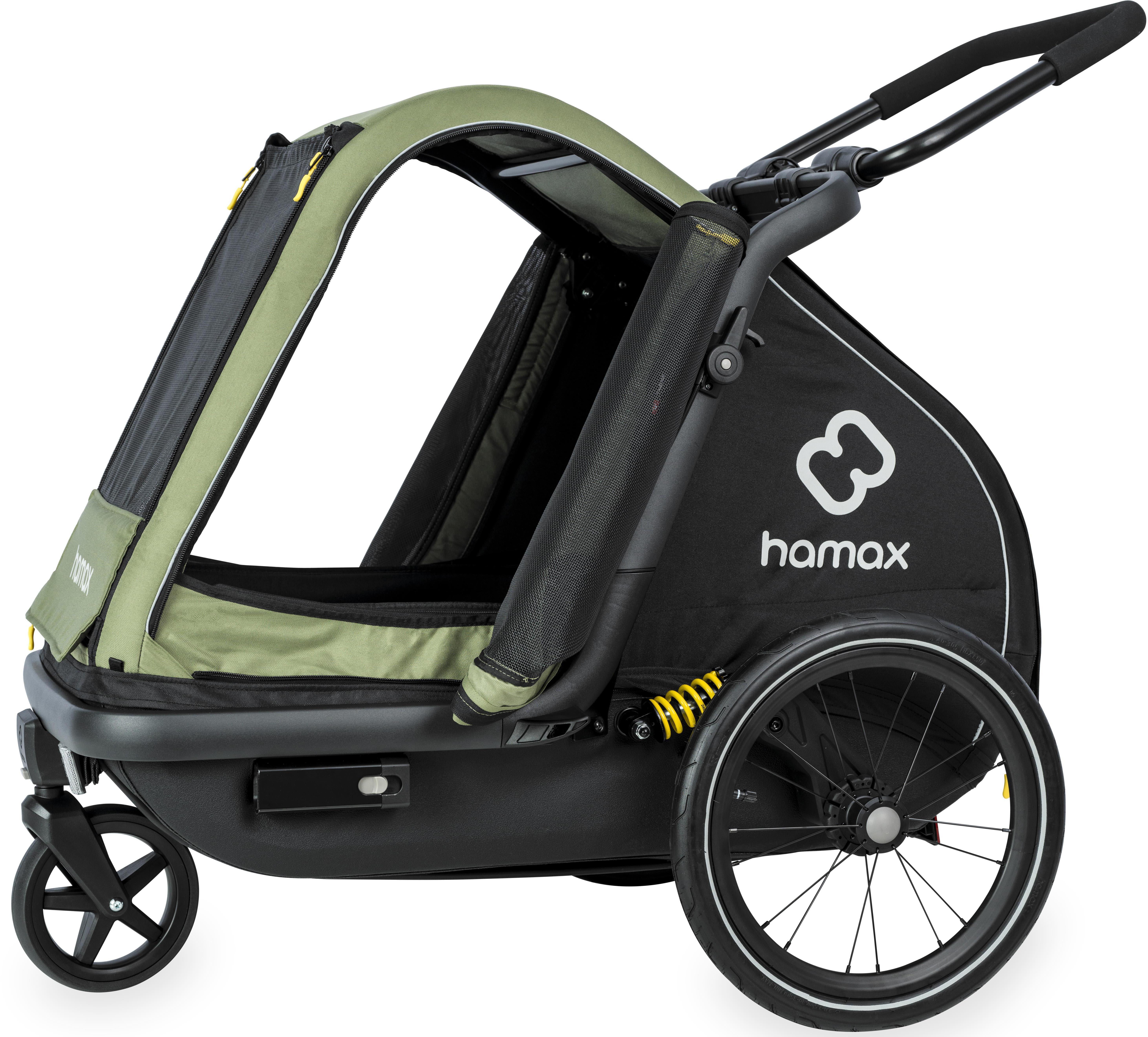 Hamax Pluto Dog Trailer Medium, Green