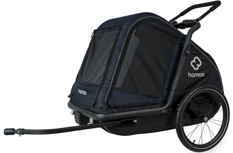 Hamax Pluto Dog Trailer Large, Navy Hamax Pluto Dog Trailer Large, Navy