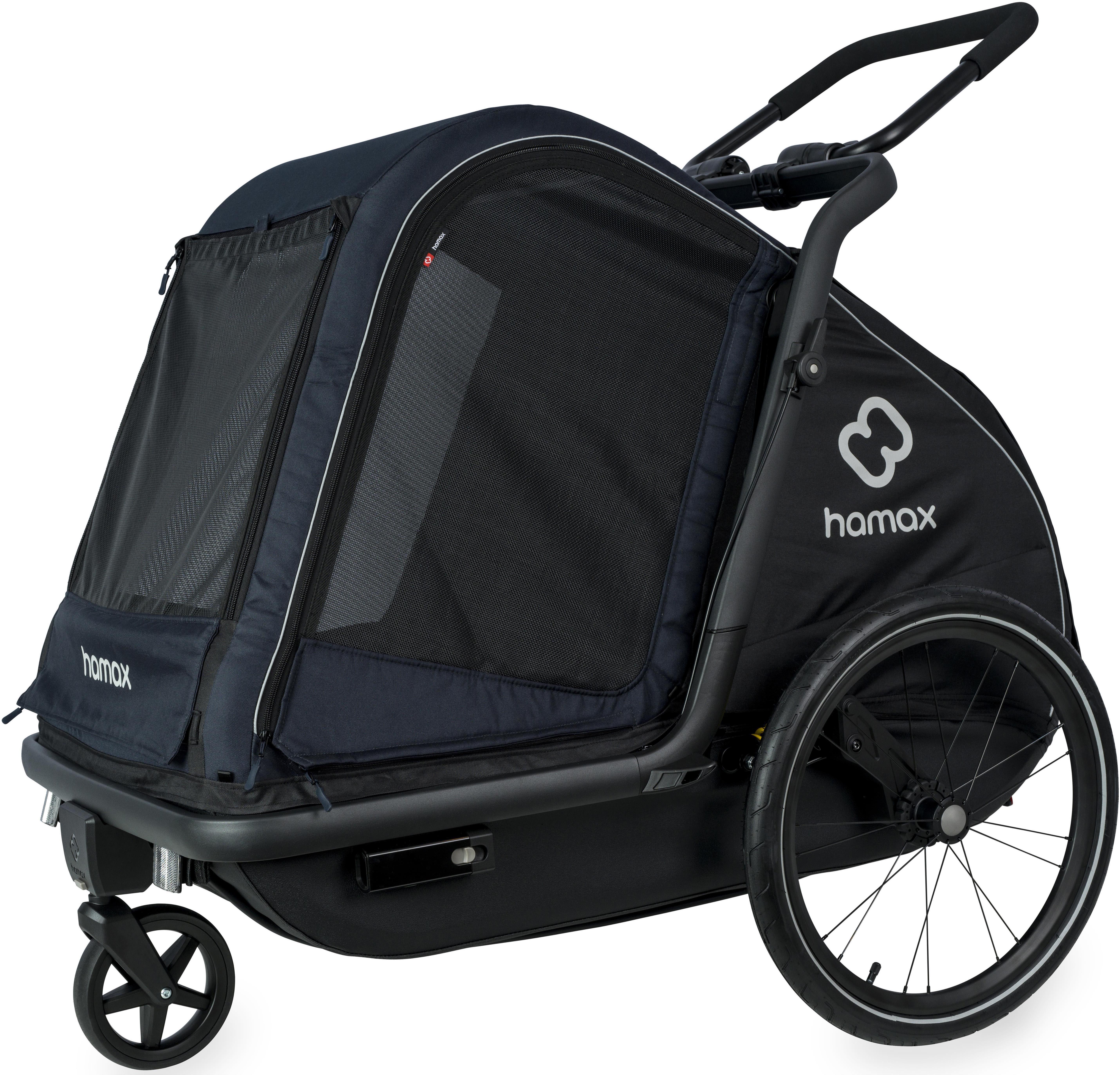 Hamax Pluto Dog Trailer Large, Navy