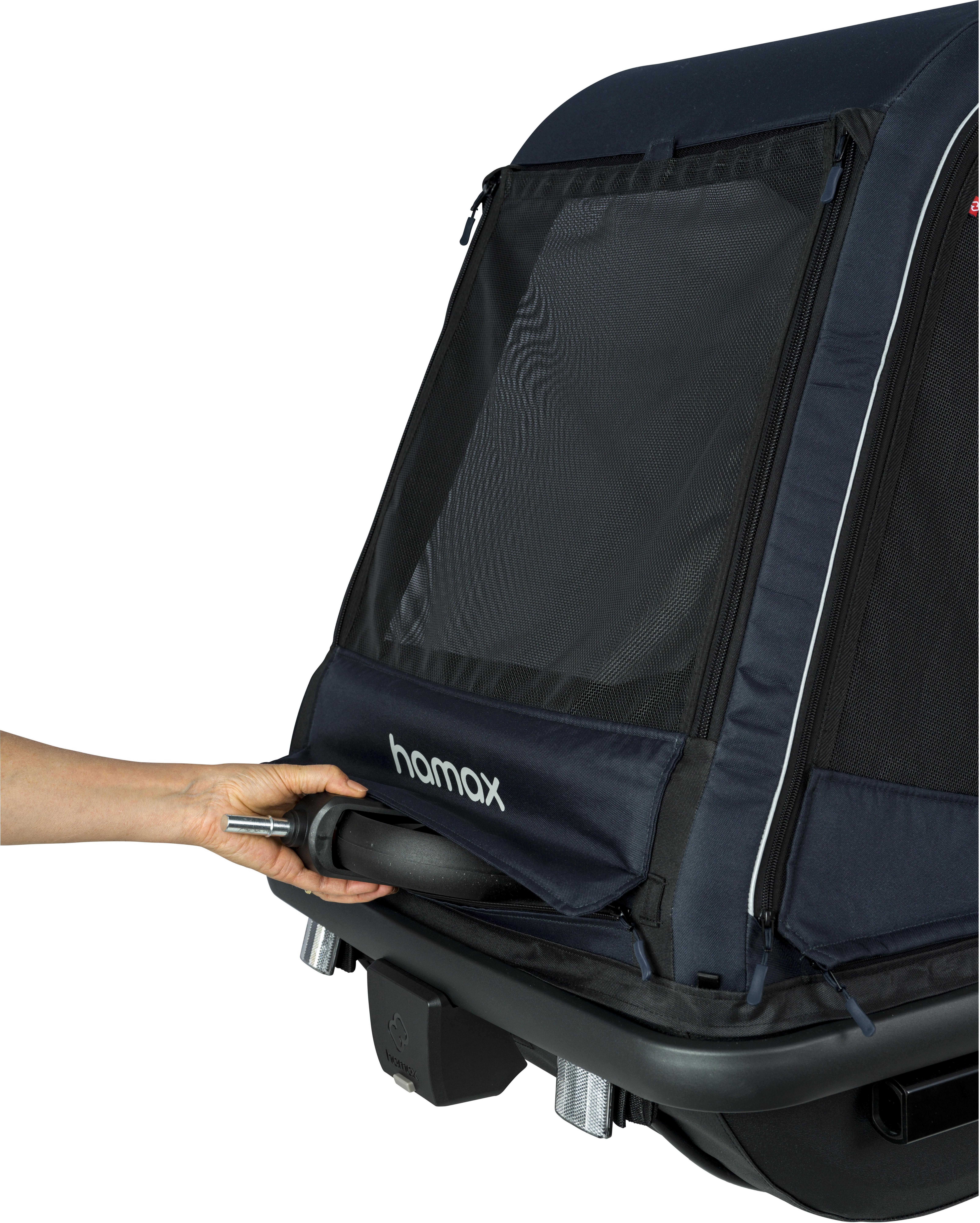 Hamax Pluto Dog Trailer Large, Navy