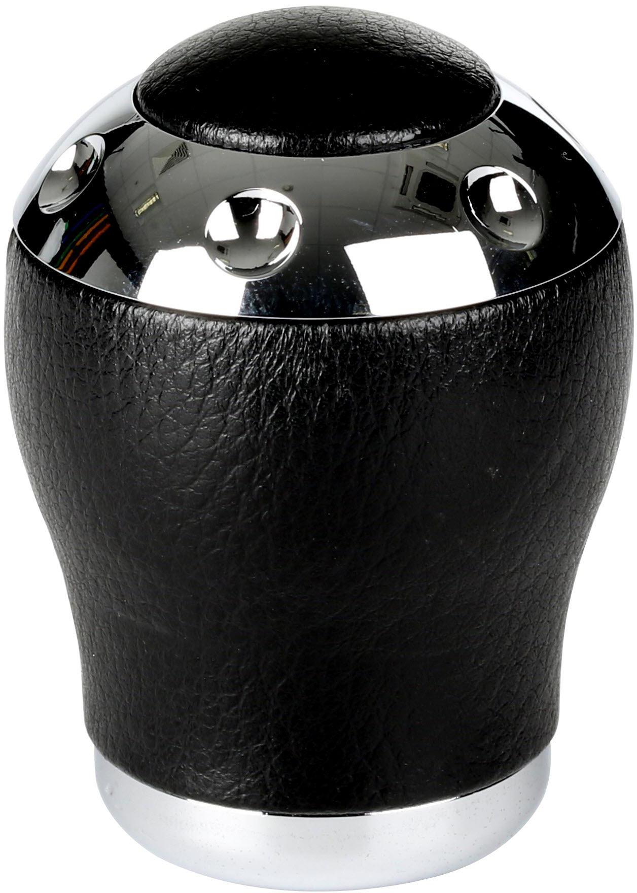 Simply Black Leather Aluminium Gear Knob