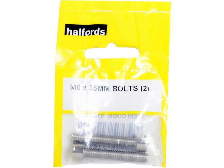 Halfords M6 x 35mm bolts