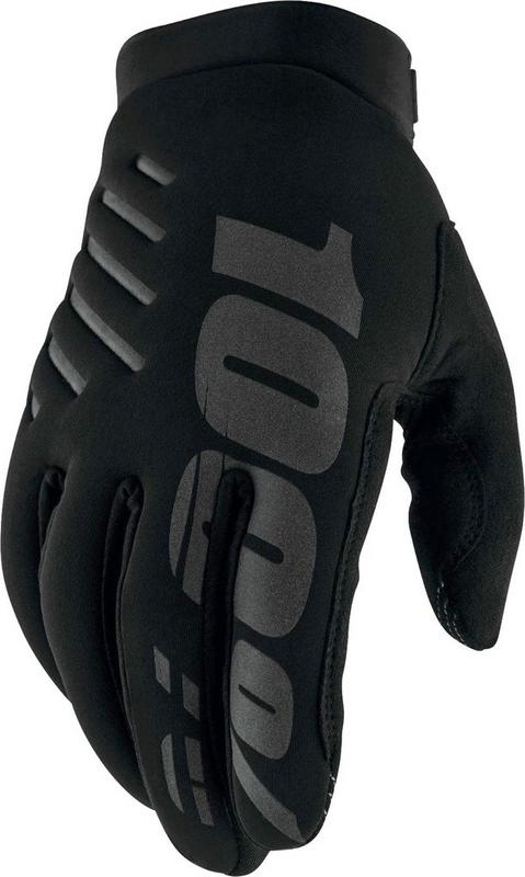 Halfords 100% Brisker Youth Gloves Black - L | Extra 8% off for BC Members