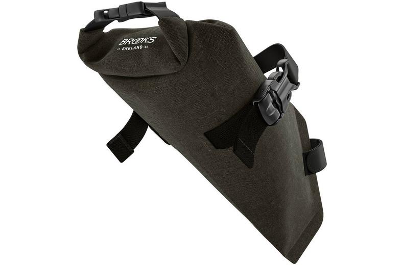 Brooks Scape Saddle Roll Bag, Mud Green Brooks Scape Saddle Roll Bag, Mud Green
